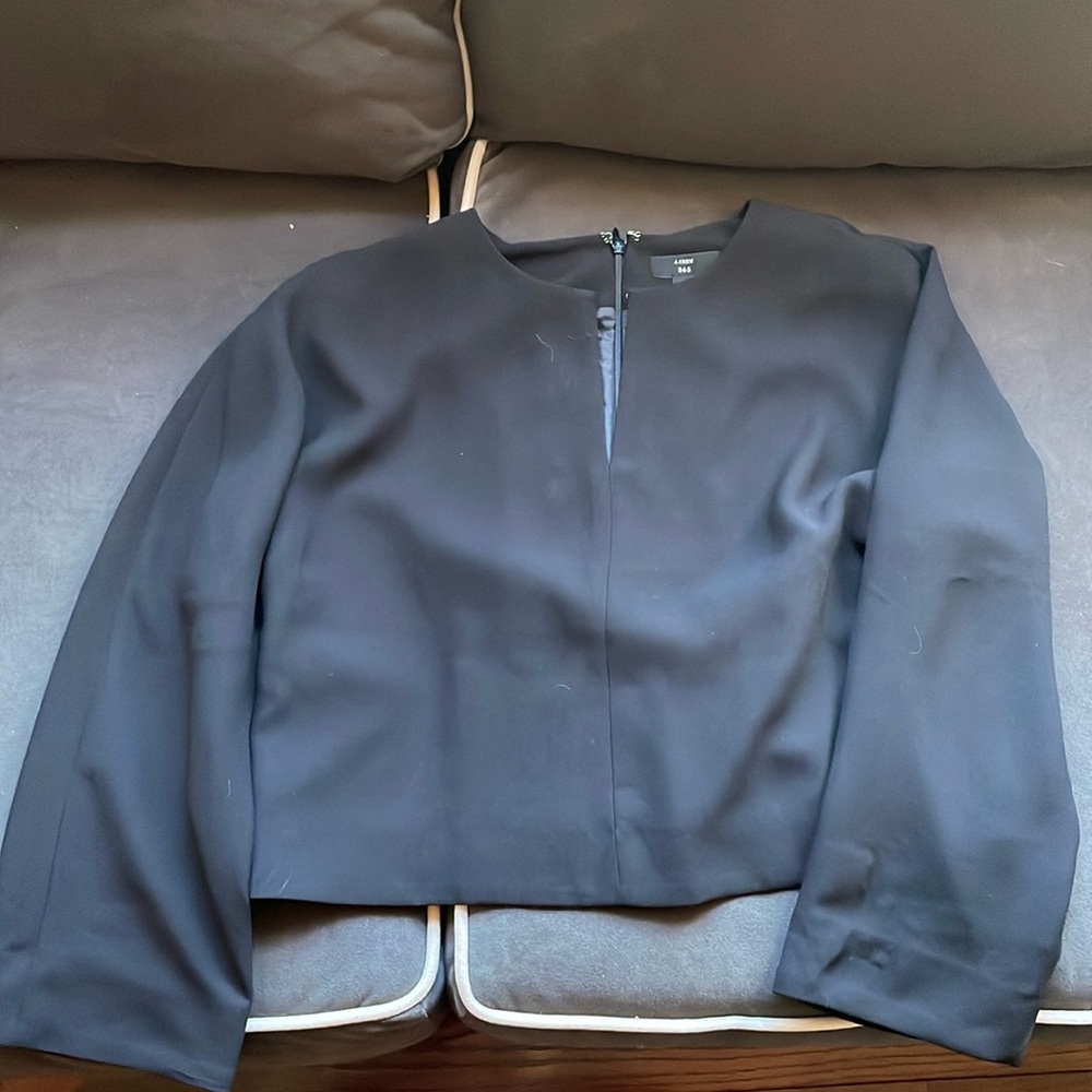 J. Crew black long sleeve top size 10